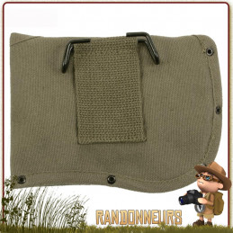 Housse Canvas pour Hachette Rothco étui en coton canvas haute résistance, avec passant pour ceinture pour hache bushcraft