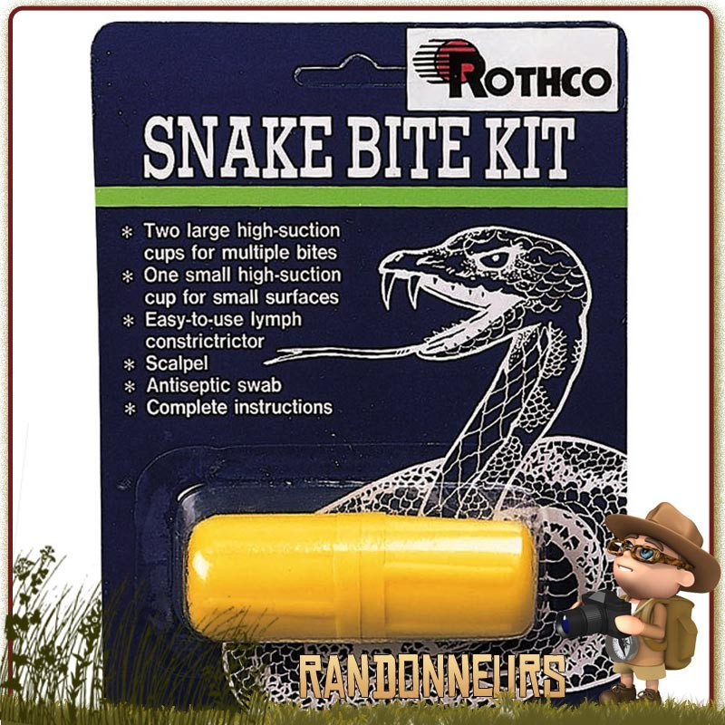 Kit de premiers soins morsures de serpent. Mini kit de premiers secours  piqures d'insectes venimeux