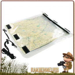 Porte carte randonnée étanche ROAMER Highlander, avec grand velcro de fermeture latérale pour l'étanchéité