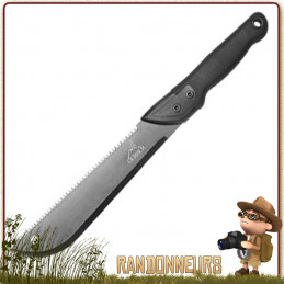 Machette Gerber GATOR Junior, machette bushcraft légère, robuste, lame 43 cm acier inox affutée avec scie