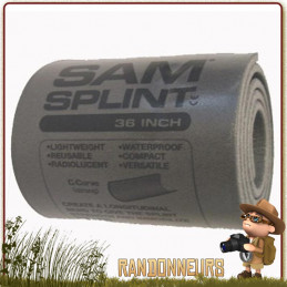 ATTELLE MODELABLE SAM SPLINT 91x10 cm pour tous les types d'immobilisation de premiers soins avec traumatisme