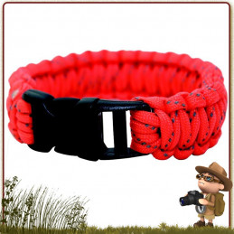 Bracelet Paracorde nylon 550 BCB 300 cm avec boucle de survie