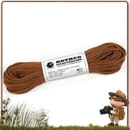 Paracord 550 de 30 metres CHOCOLATE BROWN Rothco