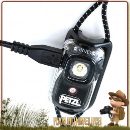 Lampe Frontale légère et puissante PETZL Bindi Orange rechargeable