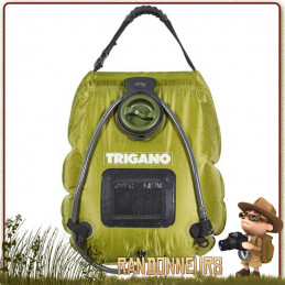 Douche Solaire Luxe Trigano portable de camping, ultra résistante Indicateur de température