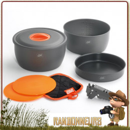 Set Popote CW2500 Esbit aluminium hard anodisé ultra légère pour le bivouac