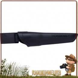 Couteau Mora Bushcraft SRT lame inox mixte 109 mm traitement DLC noir