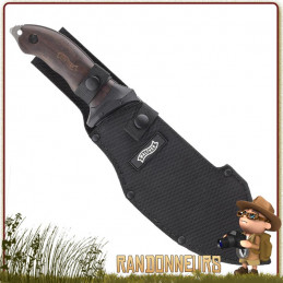 Machette FTK XXL Walther, en acier 440C avec revêtement noir antireflets randonnée bushcraft