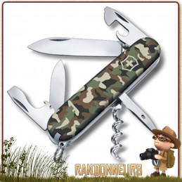 Couteau Victorinox SPARTAN Camo multifonctions pour la chasse et forces armées militaire