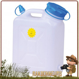 Jerrican alimentaire eau potable Large Ouverture 10L Huenersdorff