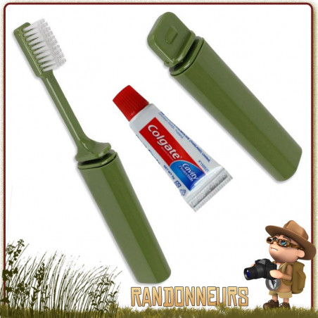 Brosse à dent de Voyage avec Dentifrice