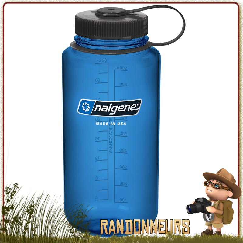 Gourde Nalgene de Randonnée 100 cl BLEUE