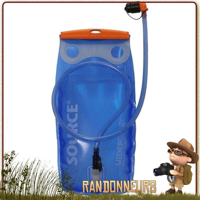 Sac d'eau 1.5l 2l 3l Réservoir d'eau douce Hydratation Poche d'eau