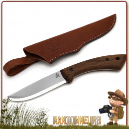 Couteau Bushcraft bsh1 manche Noyer Beavercraft lame acier carbone