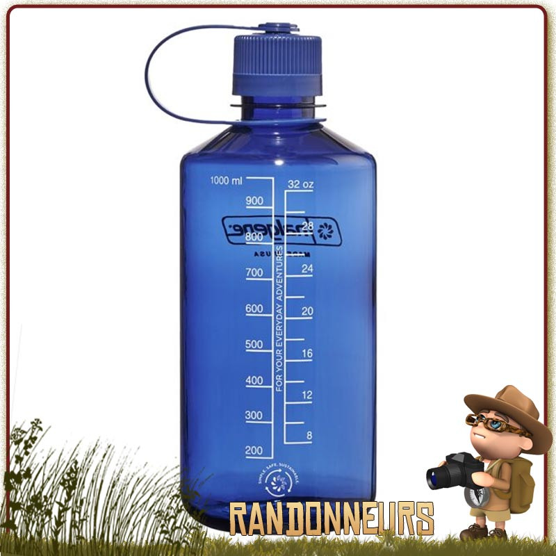 Bouteille Nalgene Petite Ouverture 100 cl DENIM randonner leger