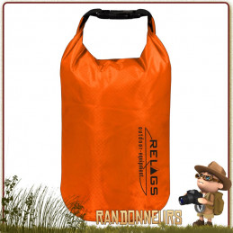 sac etanche ultra leger Dry Bag 210T Ultra Light 5L Orange Basic Nature