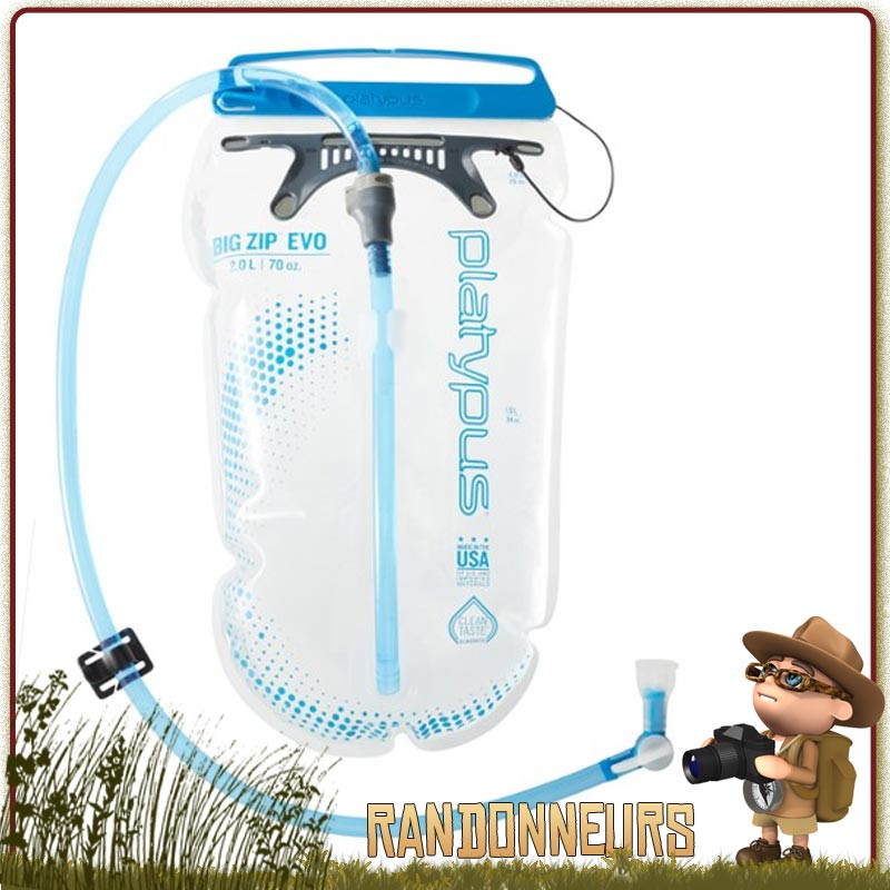 Poche d'hydratation BIG ZIP EVO 150 cl Platypus pour randonnée vélo et vtt