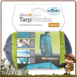 Poncho et tarp tissu nylon Ultra Sil Sea to Summit pour la randonnée mul ultra light et bivouac léger