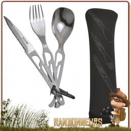 Couverts pliants inox Pique Nique CHOWPAL Outdoor Edge randonnée légèr