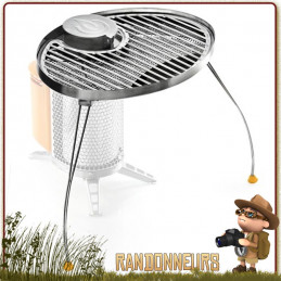 Grille à charbon de bois, grille de barbecue pliable avec pelle à fourche,  trois grilles de barbecue à hauteur réglable pour les campeurs en plein  air, amateurs de barbecue, parc de voyage