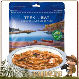 repas randonnée trekking Sauté de Champignons et Soja aux Pâtes Trek'n Eat lyophilisé