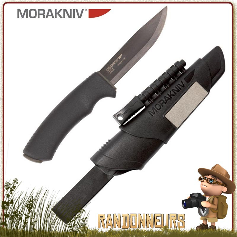 Couteau Survival Bushcraft Morakniv, la qualité d'un couteau Mora avec une lame tranchante inox