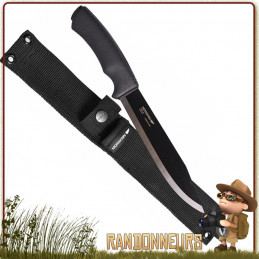 Poignard tactique Mora PATHFINDER grande lame 17 cm acier carbone noire anti reflets avec étui nylon molle