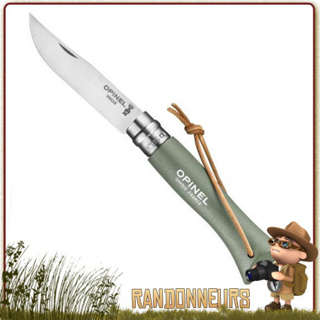 Couteau Opinel 6VRI Baroudeur Vert Sauge