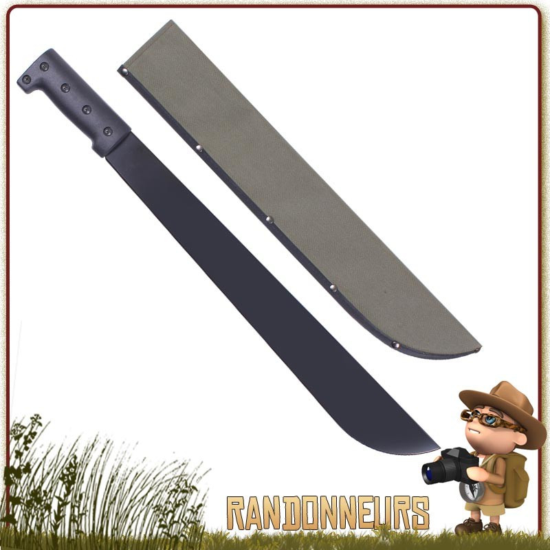 mini Machette Bushcraft Acier 18 cm Herbertz full tang manche cerisier