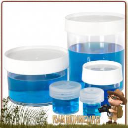 Boite Polypropylène nalgene de Stockage Jar 250ml rangement transport aliments cosmétique en voyage