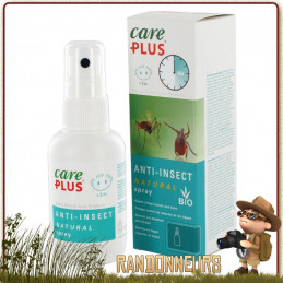 Spray 60 ml Répulsif Anti Moustiques et Tiques CITRIODIOL 30 Care Plus traitement corporel anti moustiques, anti tiques