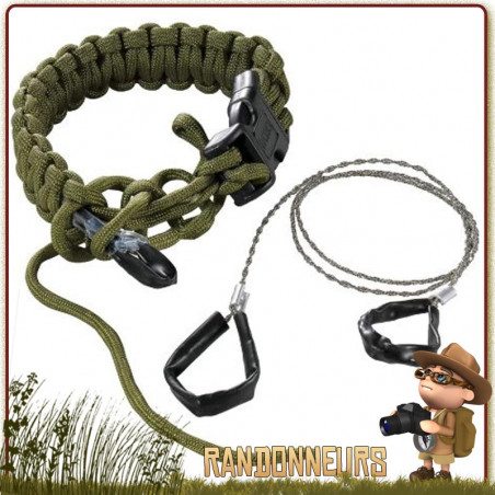 Bracelet Paracorde avec Scie Commando CRKT