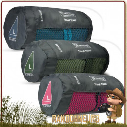 serviette de toilette ultra légère micro fibres highlander absorbante douce au toucher pour le camping randonnée