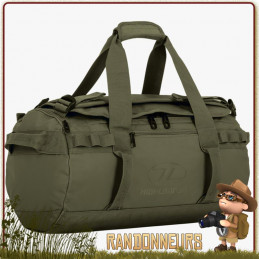 Sac de transport étanche Duffle Bag Storm KitBag 65L 65 litres Vert armée Highlander résistant à l'eau pluie