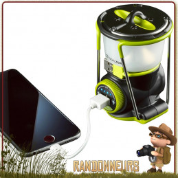 Lanterne LightHouse Mini GOAL ZERO  210 lumens et autonomie de 4 à 500 heures  sortie USB pour recharger votre téléphone
