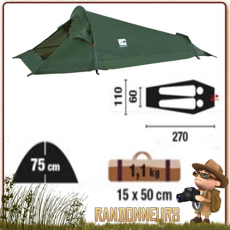 Tente randonnée ultra légère JAMET, comparer les tentes JAMET pour choisir au meilleur prix votre tente JAMET